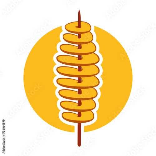 Tornado potato logo in circle
