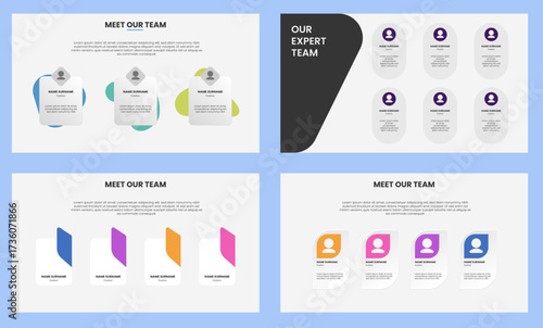 Meet our team presentation template for business pitch deck