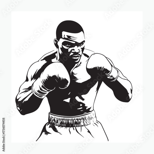 illustration of a boxer