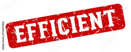 efficient rectangular sign. efficient stamp