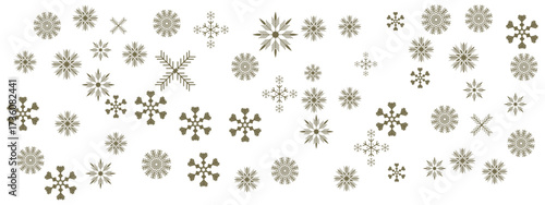 Seamless pattern of Christmas snowflakes, can be used in Christmas decoration, garments design, decorative element's, easily editable for Holiday's decoration 