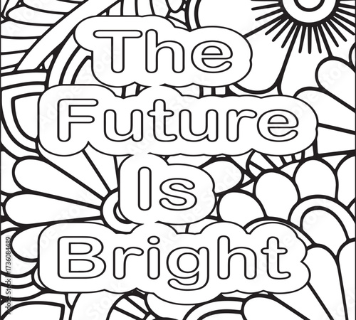 Motivation Magic Coloring Pages for kdp 