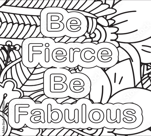 Motivation Magic Coloring Pages for kdp 