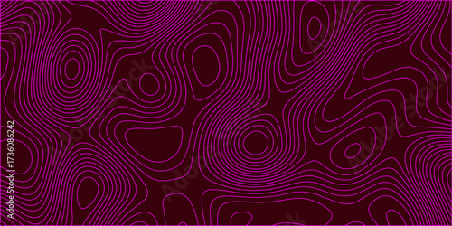 Background of the topography map. geographic mountain relief abstract lines. Abstract wavy topographic map. Abstract wavy and curved lines with terrains of hight mountain. Geographical map, contour 3d
