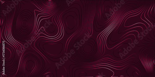 abstract topographic map background geographic line with elevation, geographic mountain relief. Vintage outdoors style. The concept of a conditional geography scheme. White Topography Contour Outline 