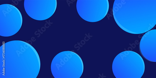 Abstract Blue Gradient Background Design Vector Template Backgrounds