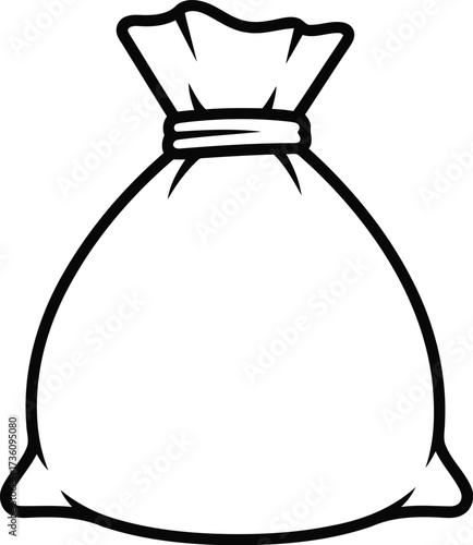 Wallpaper Mural Money bag icon hand drawn sketch vector finance wealth symbol vector Torontodigital.ca