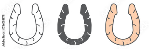 Intimate double massager line icon, personal wellness accessory, vector graphics, editable stroke