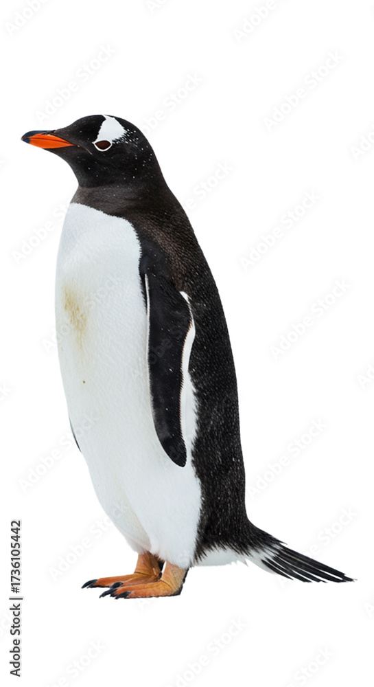 Naklejka premium Penguin with transparent png background
