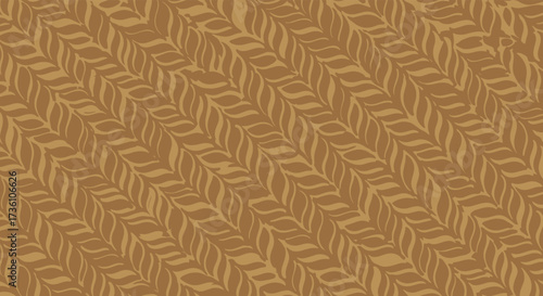 A close up view of a textured brown braided pattern for background use.