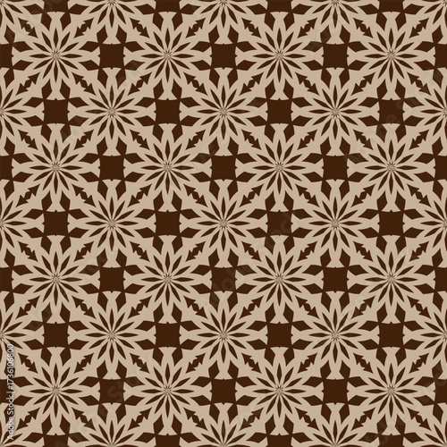 Pastel abstract seamless pattern on brown