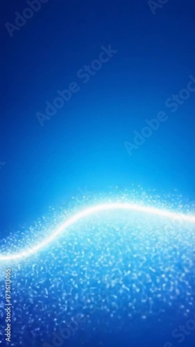 Abstract blue background with flowing energy and light