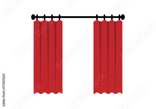 Icono de cortinas con barra