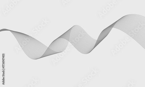 Abstract wave element for design. Digital frequency track equalizer. Stylized line art background. Vector eps10