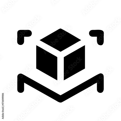 AR Cube Icon Set – Augmented Reality, Virtual, Technology, Digital, 3D, Structure, Futuristic