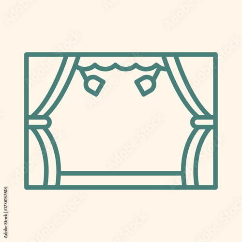 Stage trendy artwork design useful creative vector Illustration magnificent colorful background