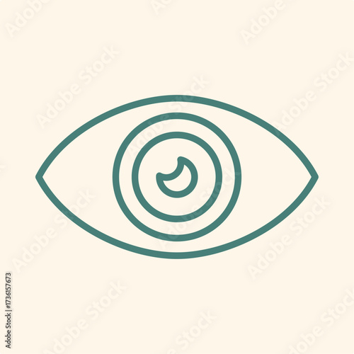 Eye Donate trendy artwork design useful creative vector Illustration magnificent colorful background