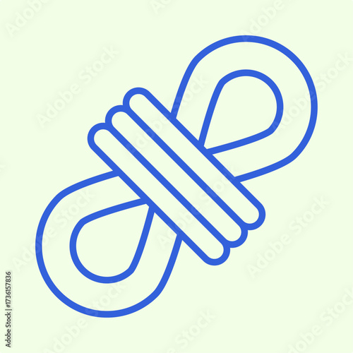 Rope trendy artwork design useful creative vector Illustration beauteous colorful background
