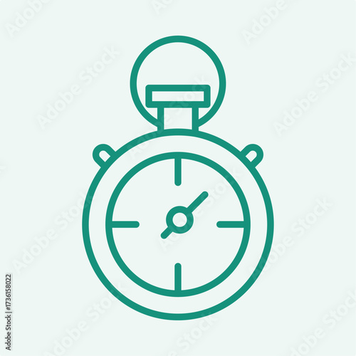 Stopwatch trendy artwork design useful creative vector Illustration ravishing colorful background