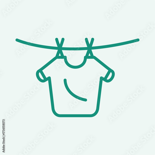 Laundry trendy artwork design useful creative vector Illustration ravishing colorful background