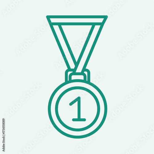 Medal trendy artwork design useful creative vector Illustration ravishing colorful background