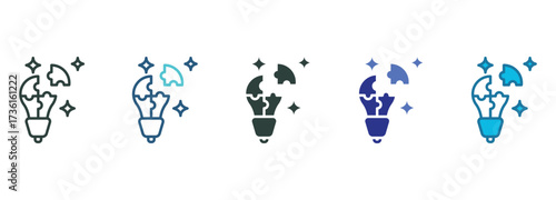Problem Solving Icon Set Multiple Style Of
