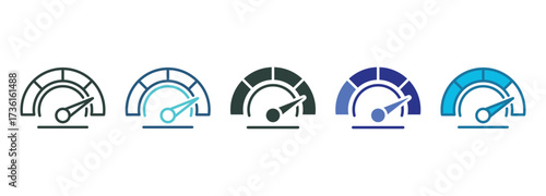Difficulty Icon Set Multiple Style Of