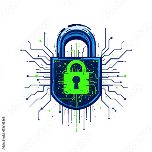 Cybersecurity measures strengthening data protection digital environment graphic illustration virtual security concept