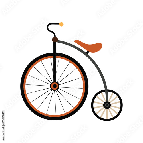 Penny-farthing bicycle illustration bike vintage