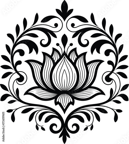 Round Mandala Design Vector