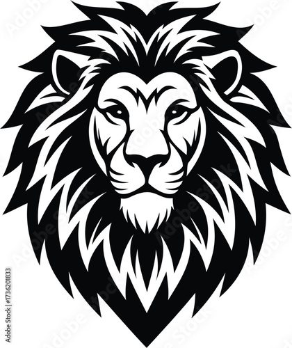 Proud Lion Silhouette Logo Vector