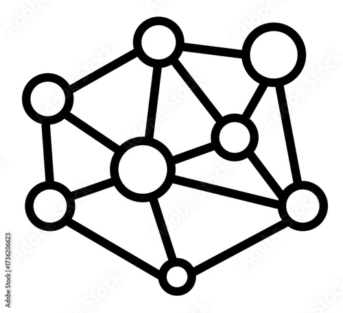 ネットワーク、解析、デジタル、科学、分子