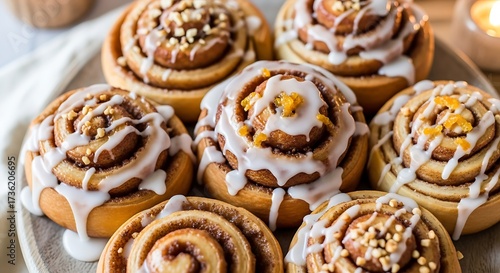 Wallpaper Mural Cinnamon rolls drizzled with icing Torontodigital.ca