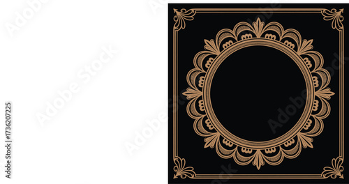 Round Mandala Design Vector