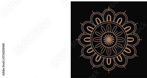 Round Mandala Design Vector