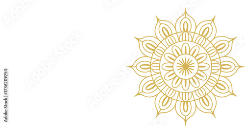 Round Mandala Design Vector