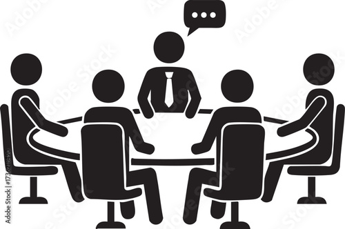 Dynamic team brainstorming innovative solutions together in a focused meeting, driving collaboration and growth, fostering employee engagement and teamwork