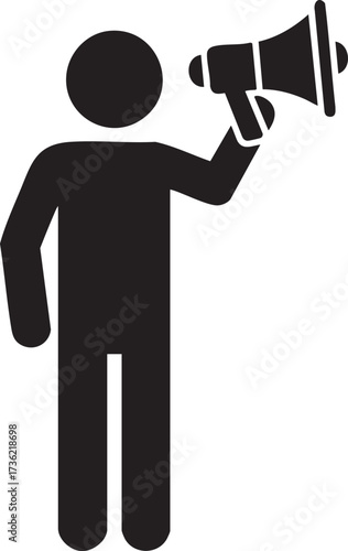 Make your voice heard with this impactful megaphone icon, perfect for announcements, social media campaigns, and powerful marketing messages!