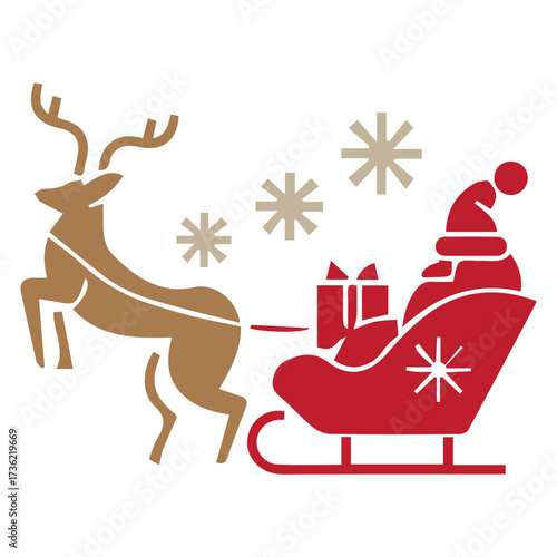 Christmas Sleigh Ride Icon
