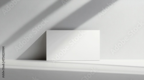 Wallpaper Mural Minimal blank label card with shadow and copy space, soft diffused light, clean modern background. Torontodigital.ca