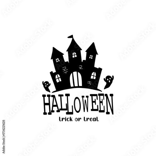 Design Vector Typography Happy Halloween 2025 for festival day element icon 