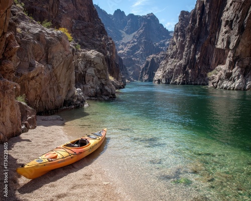 Colorado River Kayak. Kayaking Adventure on the River Below Hoover Dam