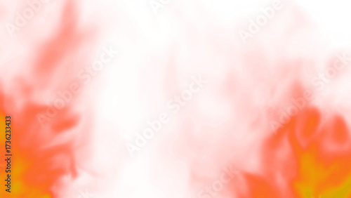 Photos Lodernde heiße Flammen vor weißem Hintergrund – intensive Feueranimation für Ene