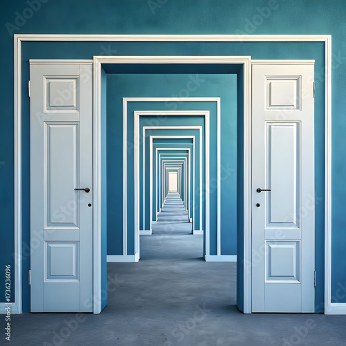 a series of unlimited doors inside each other