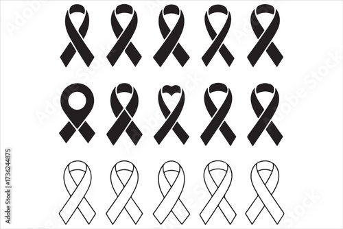 Breast Cancer Awareness Pink Ribbon Circuit silhouette Design