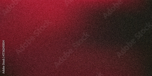 Grainy magenta Red black noisy background, dark vibrant color, gradient banner backdrop design