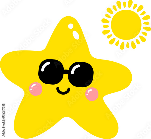 Cute Christmas Star Wink