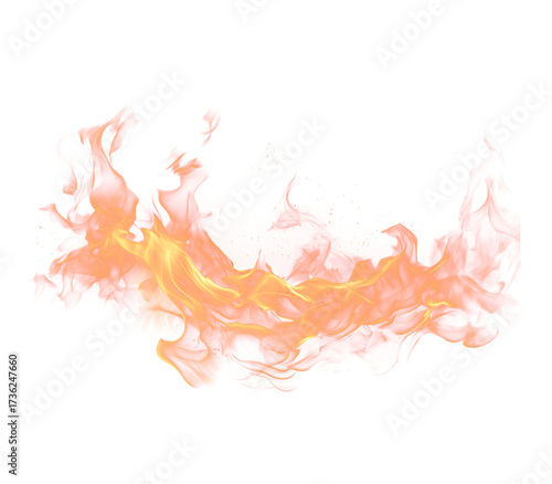 Realistic fire flames isolated PNG on transparent background, burning flame effect for hot design, energy, heat, explosion, bonfire decoration, fiery element, light effect, glowing fire art