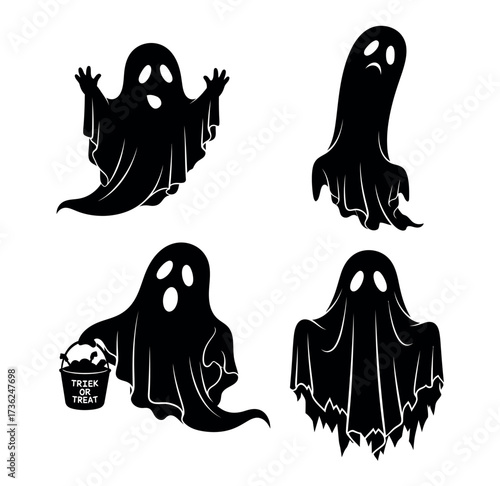 Cute Ghost vector