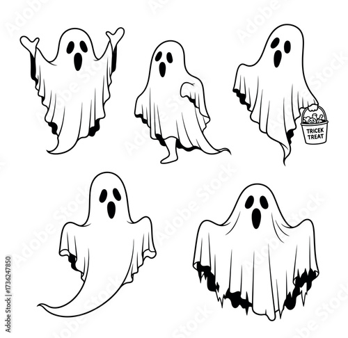 Cute Ghost vector